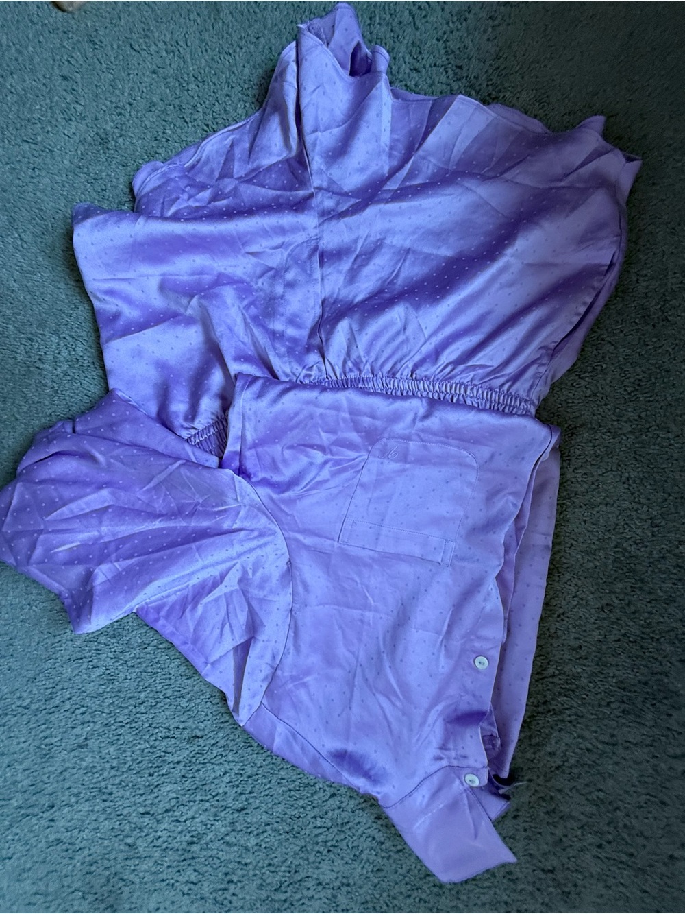 NWOT Victoria’s Secret Satin Pajamas Shorts Set Size Medium With Pockets